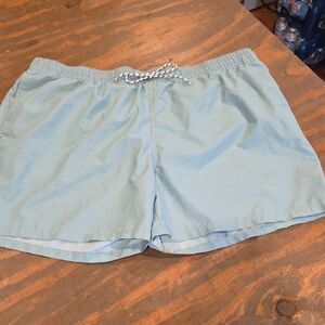 Stylish Sky Blue Swim Trunks for Men
